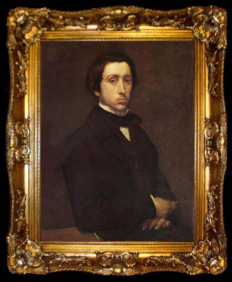 framed  Edgar Degas Self-Portrait, ta009-2